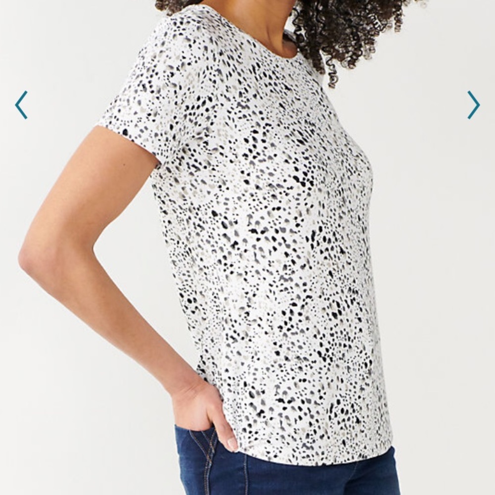 NWOT Nine West Essential Soft Spun Crewneck Tee, L